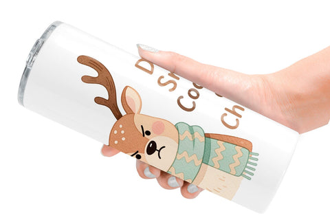 Tumbler Quotes Watercolor Grumpy Animals Christmas Sublimation artnoy 