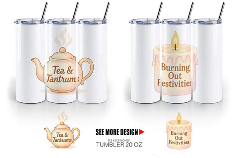 Tumbler Quotes Watercolor Holiday Chaos Essentials Sublimation artnoy 