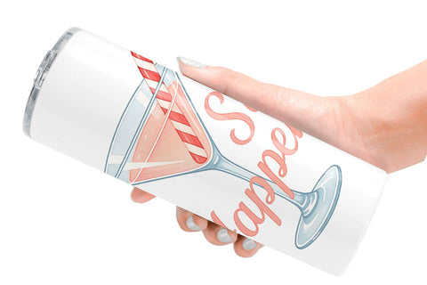 Tumbler Quotes Watercolor Wine and Whine Holidays Sublimation artnoy 