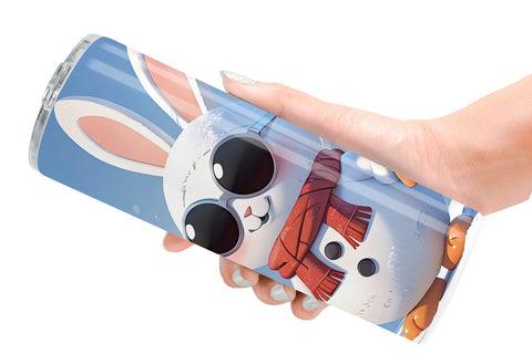 Tumbler Rabbit Christmas Sublimation artnoy 