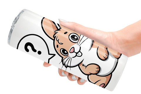Tumbler Rabbit Mood Sublimation artnoy 
