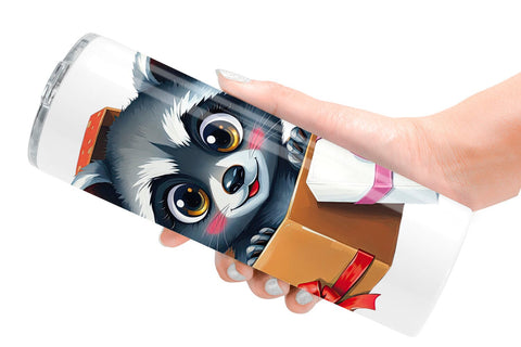 Tumbler Raccoon Gift Sublimation artnoy 