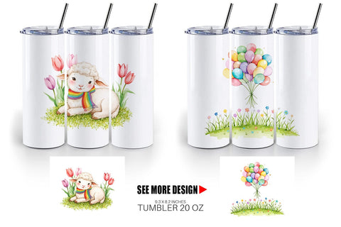 Tumbler Rainbow Meadow Sublimation artnoy 