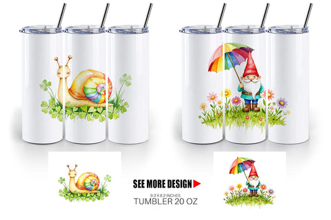 Tumbler Rainbow Meadow Sublimation artnoy 
