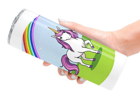 Tumbler Rainbow Unicorn Sublimation artnoy 