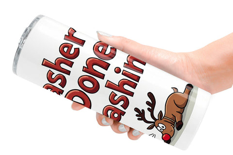 Tumbler Reindeer Rants Sarcastic Sleigh Puller Quotes Sublimation artnoy 