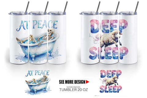 Tumbler Rest Recharge Quotes Sublimation artnoy 