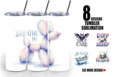 Tumbler Rest Recharge Quotes Sublimation artnoy 