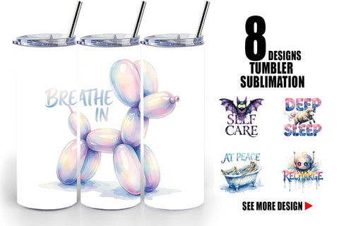 Tumbler Rest Recharge Quotes Sublimation artnoy 