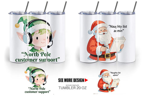Tumbler Retail Christmas Sarcasm Sublimation artnoy 
