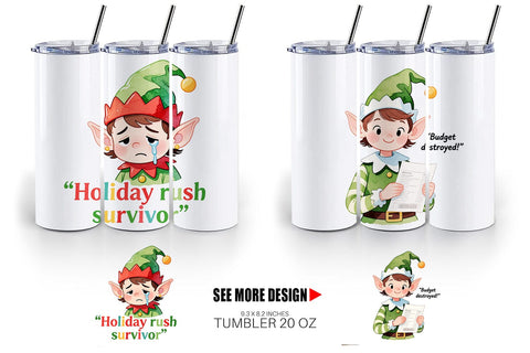 Tumbler Retail Christmas Sarcasm Sublimation artnoy 