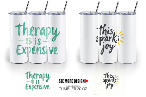Tumbler Retail Therapy Sarcasm Sublimation artnoy 