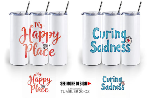 Tumbler Retail Therapy Sarcasm Sublimation artnoy 