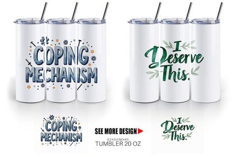 Tumbler Retail Therapy Sarcasm Sublimation artnoy 