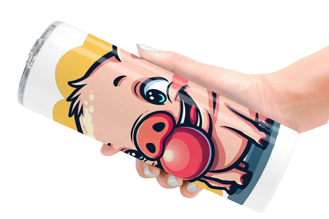 Tumbler Retro Animal Rascals Sublimation artnoy 