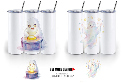 Tumbler Retro Arcade Gamer Ghost Sublimation artnoy 