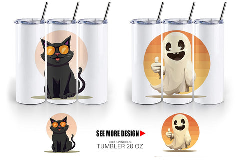 Tumbler Retro Boo Bash Sublimation artnoy 
