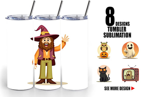 Tumbler Retro Boo Bash Sublimation artnoy 