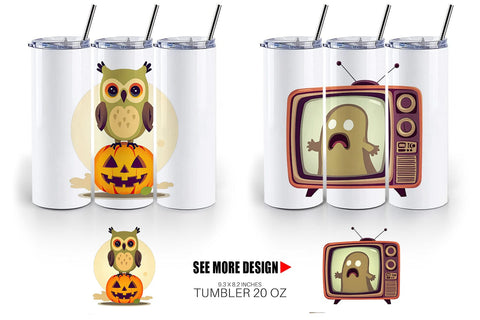 Tumbler Retro Boo Bash Sublimation artnoy 