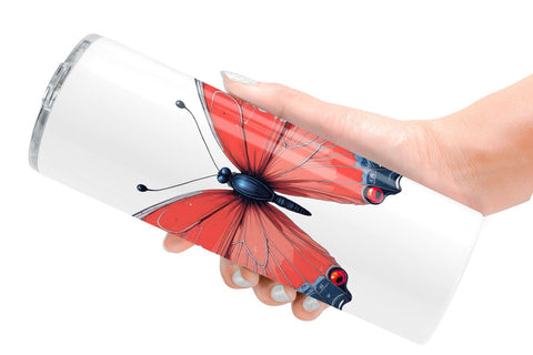 Tumbler Retro Butterflies Sublimation artnoy 