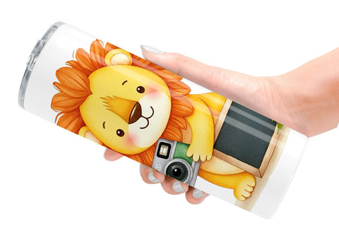 Tumbler Retro Christmas Animals Sublimation artnoy 