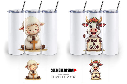 Tumbler Retro Faith Farm Sublimation artnoy 