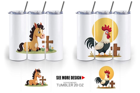 Tumbler Retro Faith Farm Sublimation artnoy 