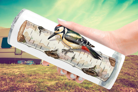 Tumbler Retro Forest Friend Watercolor Sublimation artnoy 
