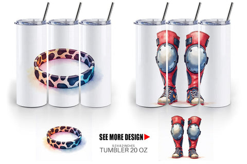 Tumbler Retro Roller Vibes Sublimation artnoy 