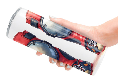 Tumbler Retro Roller Vibes Sublimation artnoy 