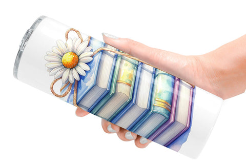 Tumbler Retro Teacher Books Sublimation artnoy 