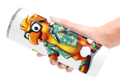 Tumbler Retro Tropic Quirks Sublimation artnoy 