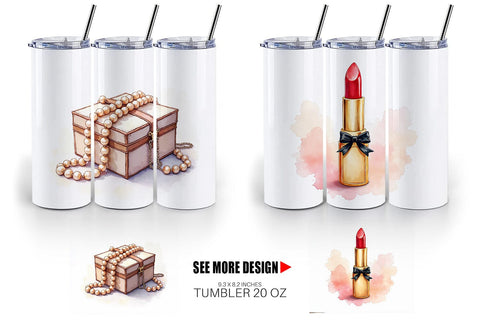 Tumbler Retro Vanity Coquette Sublimation artnoy 