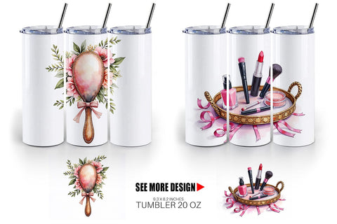 Tumbler Retro Vanity Coquette Sublimation artnoy 