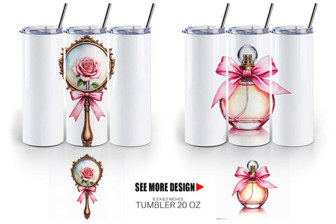 Tumbler Retro Vanity Coquette Sublimation artnoy 