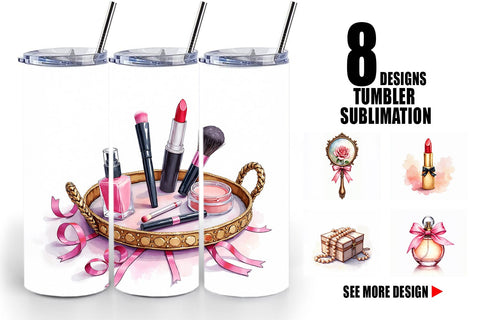 Tumbler Retro Vanity Coquette Sublimation artnoy 