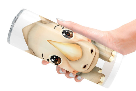 Tumbler Rhinoceros Wildlife Sublimation artnoy 