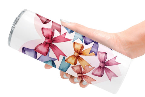 Tumbler Ribbon Heart Wreaths Sublimation artnoy 