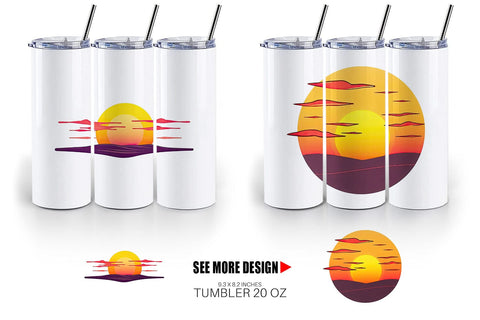 Tumbler Rising Sun Sublimation artnoy 