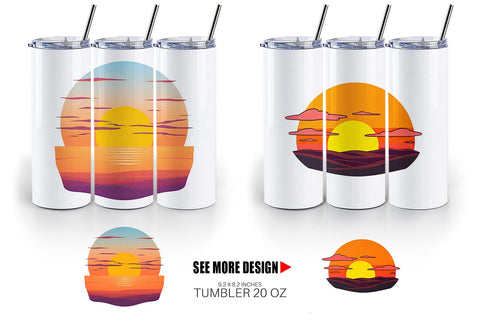 Tumbler Rising Sun Sublimation artnoy 