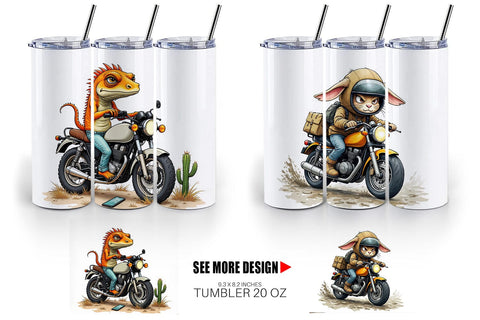 Tumbler Road Rage Critters Sublimation artnoy 