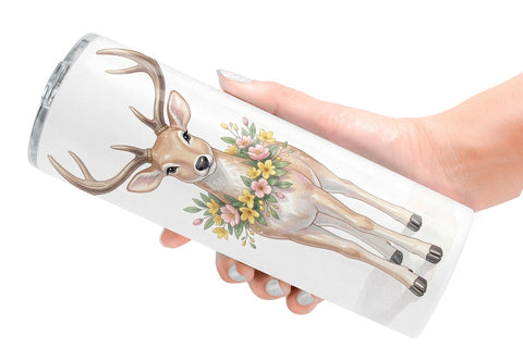 Tumbler Romantic Victorian Holiday Watercolor Sublimation artnoy 
