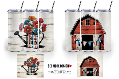 Tumbler Rustic 4th of July Sublimation artnoy 