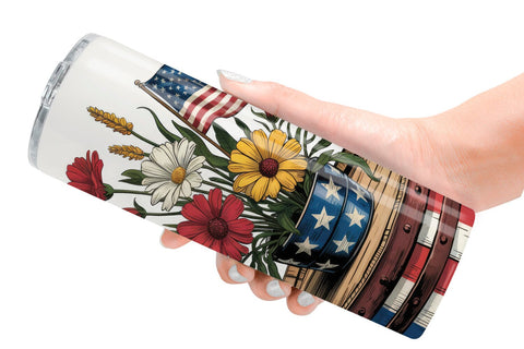 Tumbler Rustic 4th of July Sublimation artnoy 