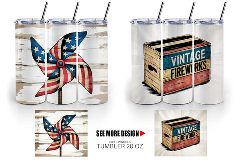 Tumbler Rustic 4th of July Sublimation artnoy 