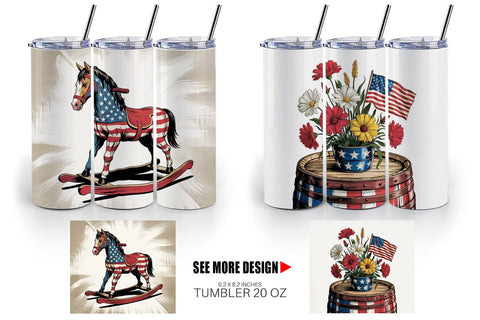 Tumbler Rustic 4th of July Sublimation artnoy 