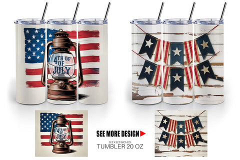 Tumbler Rustic 4th of July Sublimation artnoy 