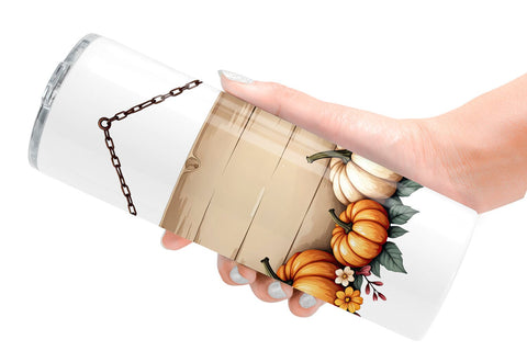 Tumbler Rustic Autumn Charm Sublimation artnoy 