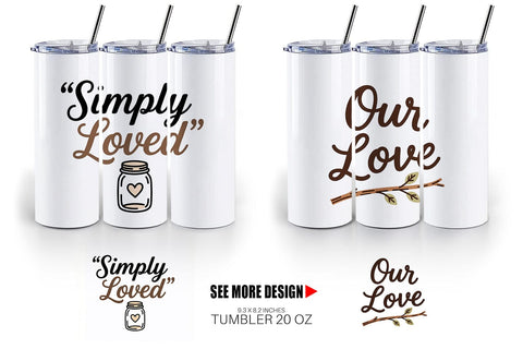Tumbler Rustic Farmhouse Valentine Quotes Sublimation artnoy 