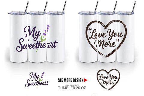 Tumbler Rustic Farmhouse Valentine Quotes Sublimation artnoy 